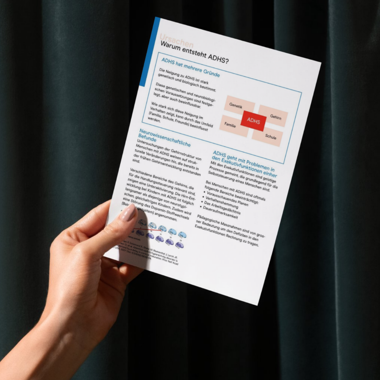 Merkblatt "ADHS in der Schule" für Lehrpersonen