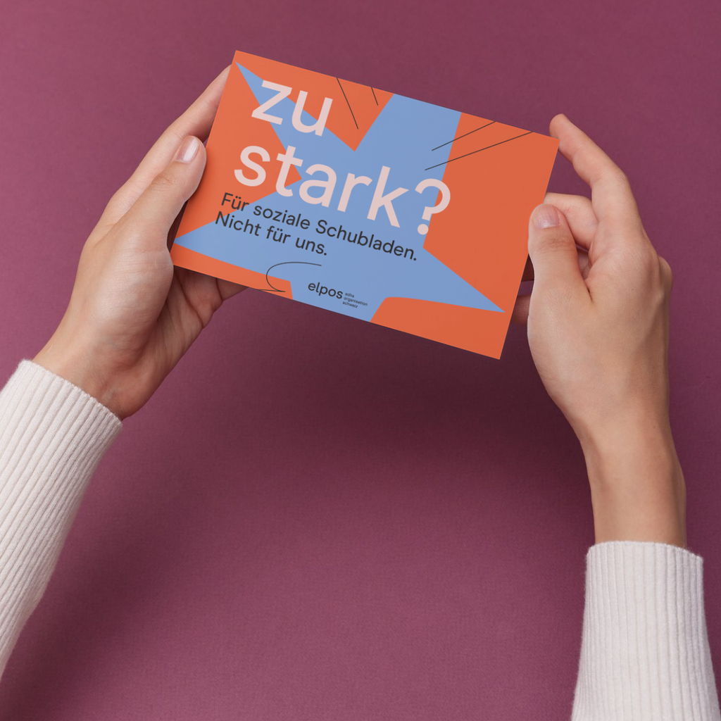 Postkarte "zu stark"